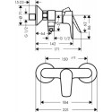 Bateria Prysznicowa Talis E Chrom 71760000 Hansgrohe