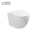 Miska WC Nox 1.0 Z Systemem Spłukiwania AquaTwist Z Deską Wolnoopadającą Slim Biały 0114-AT Emporia