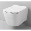 Zestaw A16 Miska WC Bezkołnierzowa Mini Z Deską Wolnoopadającą ASV0050100+ASA0020171 Artceram