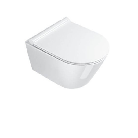 Miska Wisząca WC Newflush Zero Biały Połysk 46x35 1VSZ46R00+5V45STP00+5KFST00 Catalano