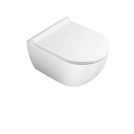 Miska Z Deską Wolnoopadającą Colori Biały Mat 54x35 1VSF54RBM+KFST00+5SCSTPBM Catalano