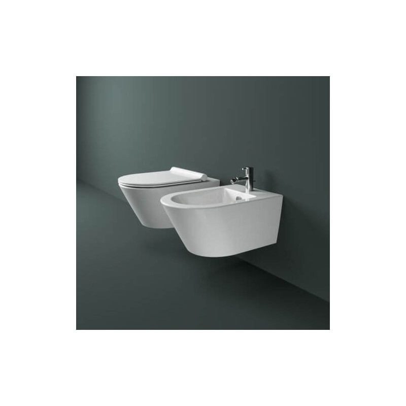 Miska Z Deską Wolnoopadającą Colori Biały Mat 35x55 1VS55NRBM+KFST00+5SCSTPBM Catalano