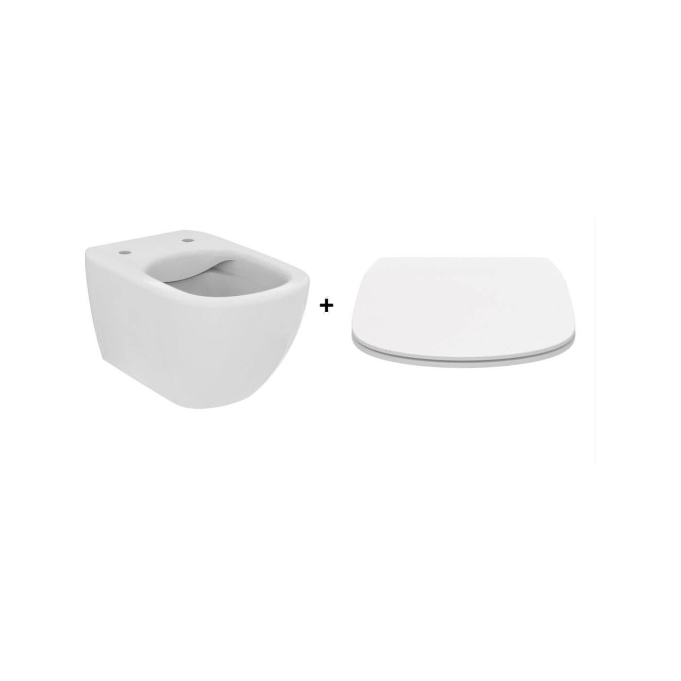 Miska WC Podwieszana Tesi Z Deską Wolnoopadającą T493201+T552201 Ideal Standard