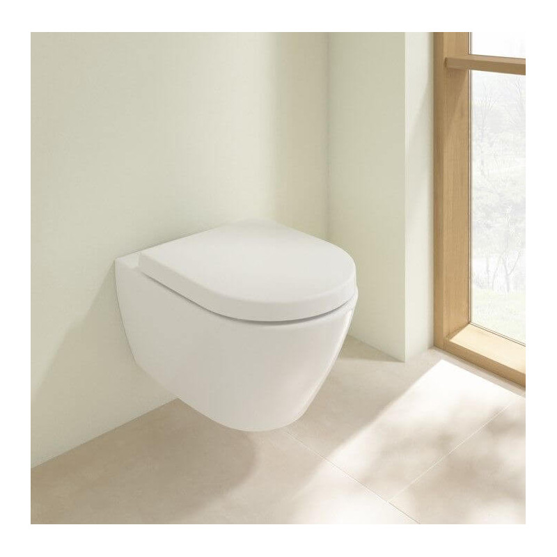 Miska WC Subway 2.0 Z Deską Wolnoopadającą CeramicPlus 5614R0R1+ 8M42S101 Villeroy&Boch