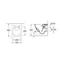 Miska WC Subway 2.0 Weiss Alpin CeramicPlus Z Deską Wolnoopadającą 5606R0R1+9M69S101 Villeroy&Boch
