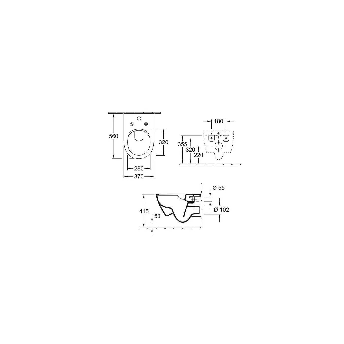 Miska WC Subway 2.0 ViFresh Z Deską Wolnoopadającą 5614A101+ 9M78S101 Villeroy&Boch
