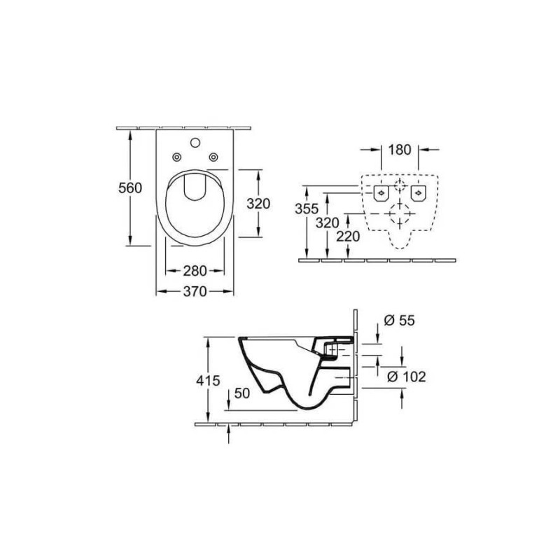Miska WC Subway 2.0 ViFresh Z Deską Wolnoopadającą 5614A101+ 9M78S101 Villeroy&Boch