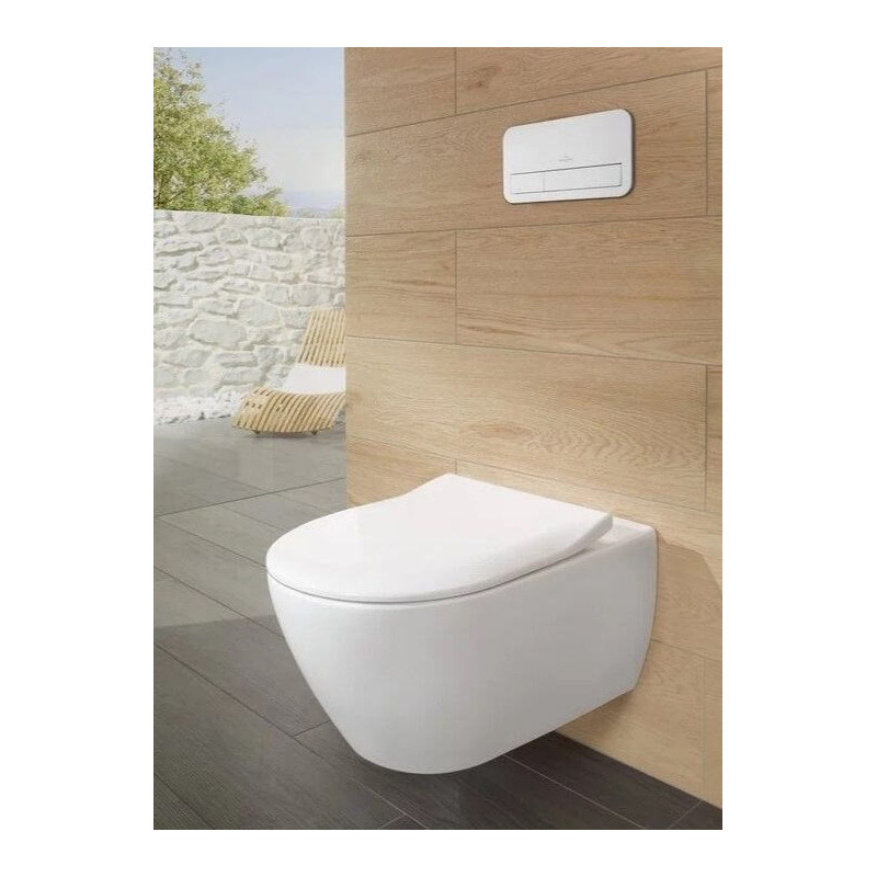 Miska WC Subway 2.0 Z Deską Wolnoopadającą CeramicPlus 5614A1R1+9M78S101 Villeroy&Boch