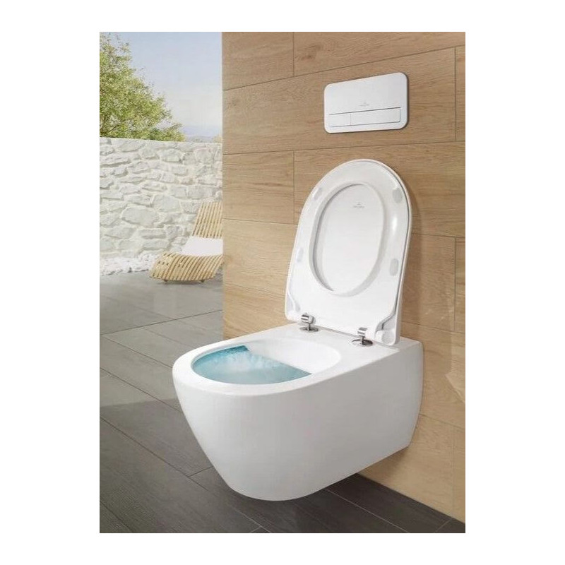 Miska WC Subway 2.0 Z Deską Wolnoopadającą CeramicPlus 5614A1R1+9M78S101 Villeroy&Boch