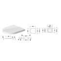 Miska WC Rimless Me By Starck 37x48 Z Deską Wolnoopadającym 2530090000+0020190000 Duravit
