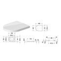 Miska WC Rimless Me By Starck 57x37 Z Deską Wolnoopadającą 2529090000+0020090000 Duravit