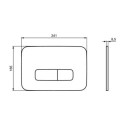 Stelaż Podtynkowy ProSys + Przycisk Silver Storm R020467 + R0459GN Ideal Standard