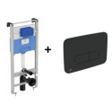 Stelaż Podtynkowy Prosys + Przycisk Czarny Mat R020467 + R0123A6 Ideal Standard