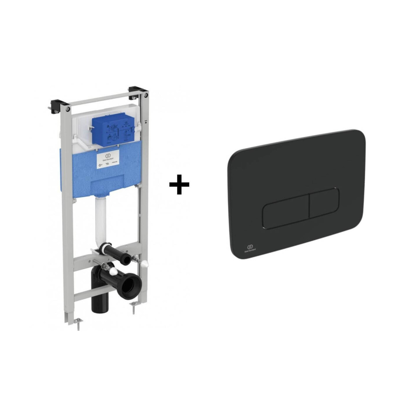 Stelaż Podtynkowy Prosys + Przycisk Czarny Mat R020467 + R0123A6 Ideal Standard