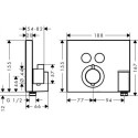 Bateria Termostatyczna Shower Select Dla 2 Odbiorników 15765000 Hansgrohe