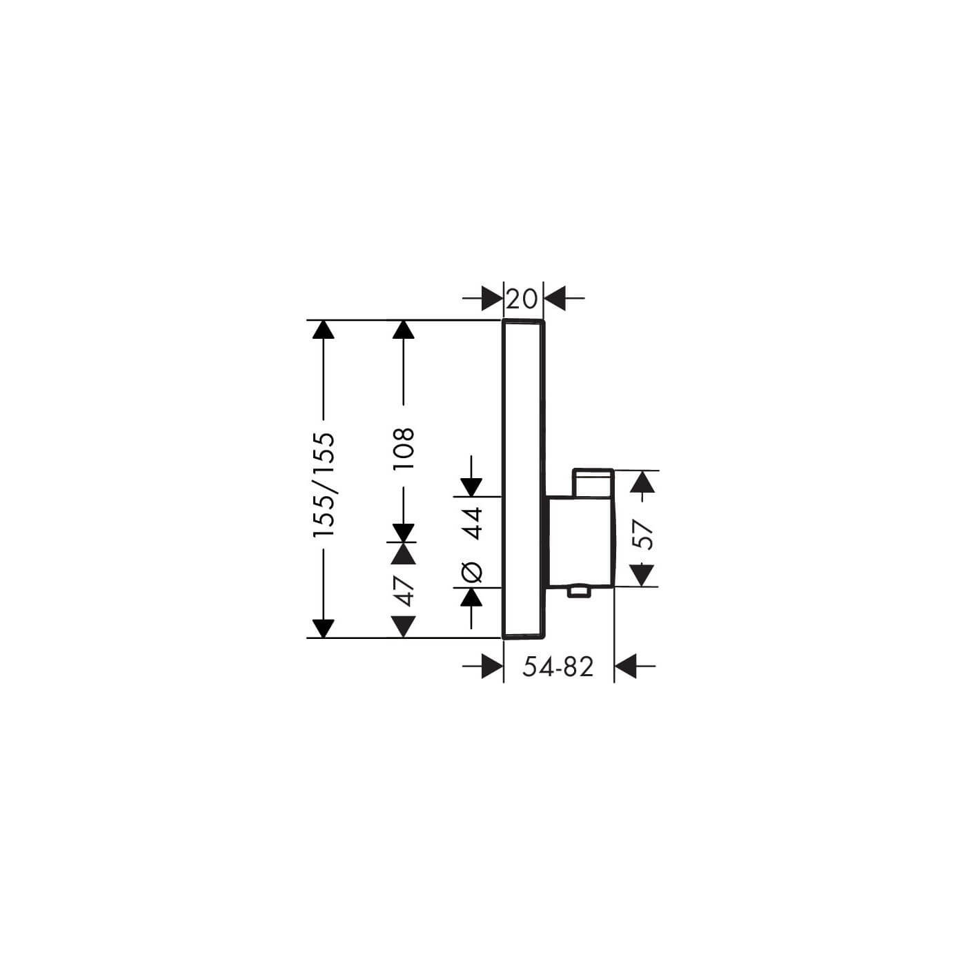 Bateria Termostatyczna Shower Select Dla 2 Odbiorników 15763000 Hansgrohe