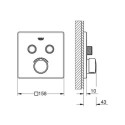 Bateria Podtynkowa Do Obsługi Dwóch Wyjść Wody SmartControl 29148000 Grohe