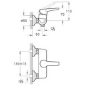 Bateria Prysznicowa Solid S A42445EXP Vitra