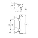 Bateria Prysznicowa Nest A42383EXP Vitra