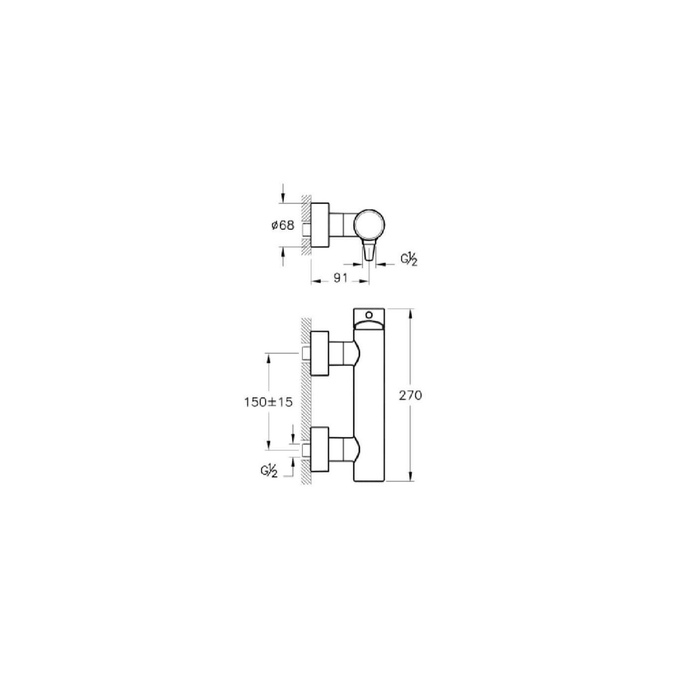 Bateria Prysznicowa Nest A42383EXP Vitra