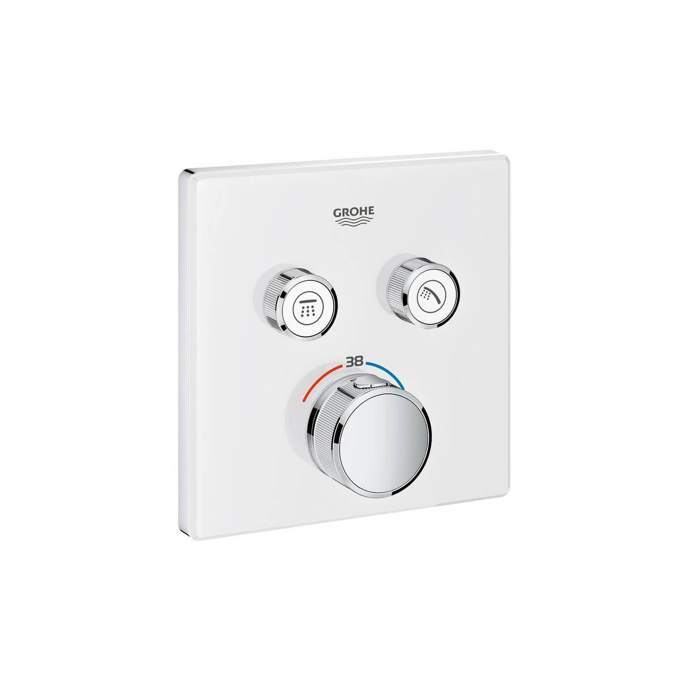 Bateria Termostatyczna Do Obsługi Dwóch Wyjść Wody Grohtherm SmartControl Moon White 29156LS0 Grohe