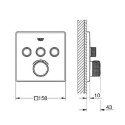 Bateria Termostatyczna Do Obsługi Dwóch Wyjść Wody Grohtherm SmartControl Moon White 29156LS0 Grohe