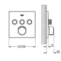 Bateria Podtynkowa Do Obsługi Trzech Wyjść Wody SmartControl 29149000 Grohe