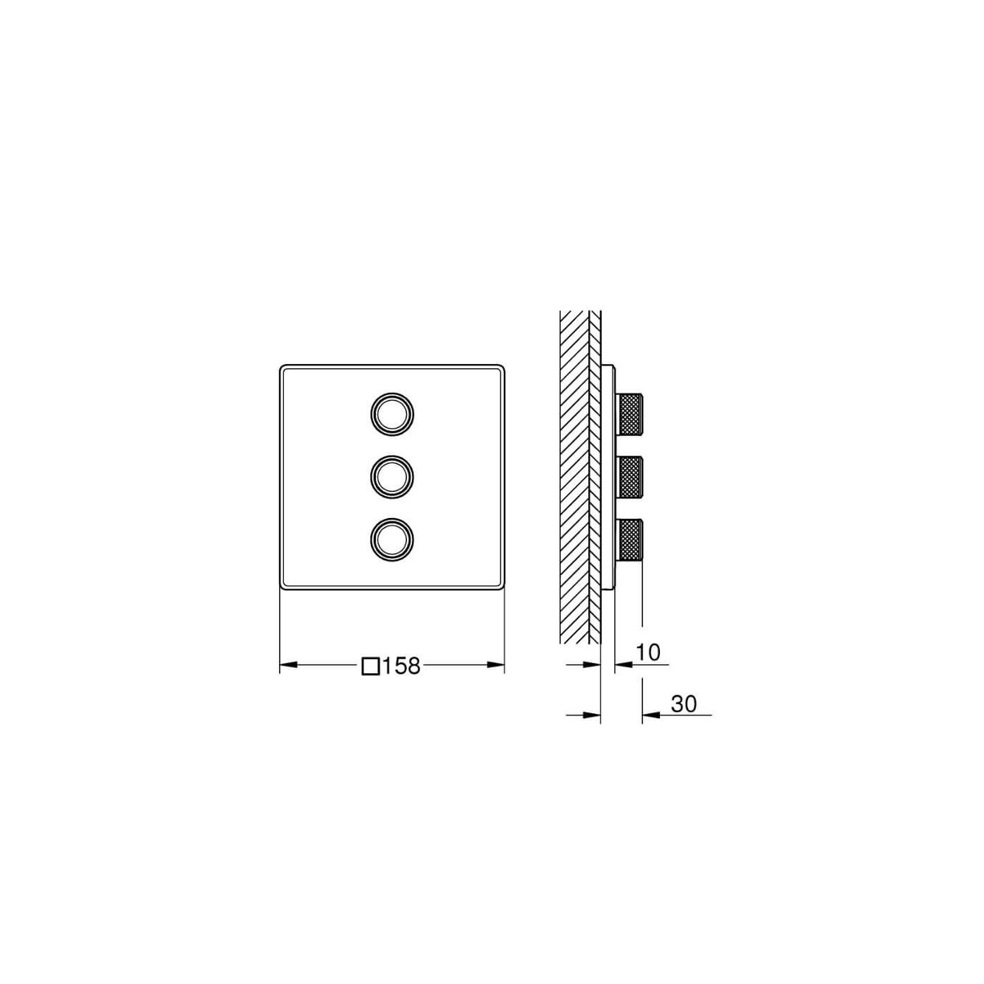 Potrójny Zawór Odcinający Grohtherm SmartControl 29127000 Grohe