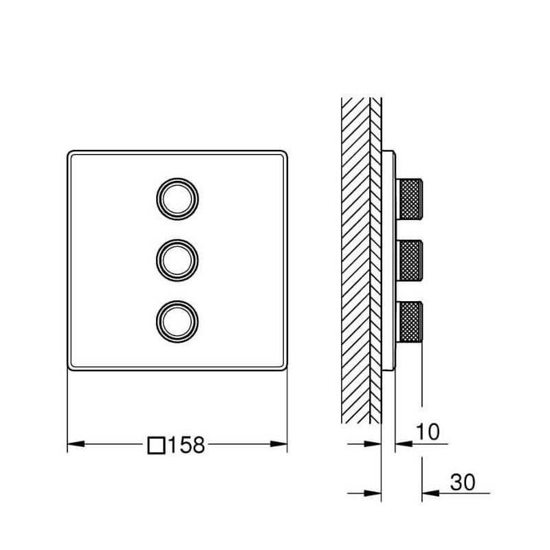 Potrójny Zawór Odcinający Grohtherm SmartControl 29127000 Grohe