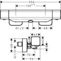 Bateria Natryskowa Termostatyczna Ecostat E 15773000 Hansgrohe