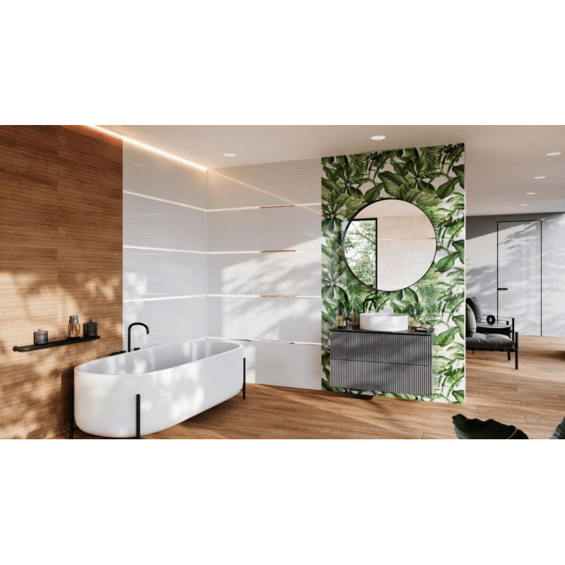 Dekor Garden Tropic B 75x25 Ceramica Bianca