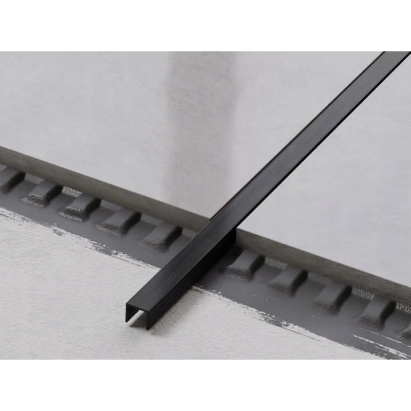 Listwa Profil U Czarny Mat 1x244 cm Gandalf