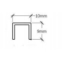 Listwa Profil U Czarny Mat 1x244 cm Gandalf