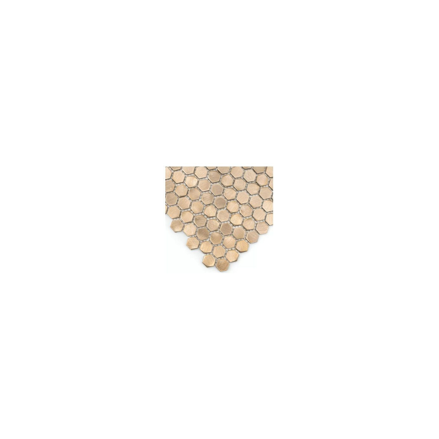 Mozaika Allumi Gold Hexagon 14 30x30 Dunin