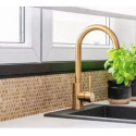Mozaika Allumi Gold Hexagon 14 30x30 Dunin