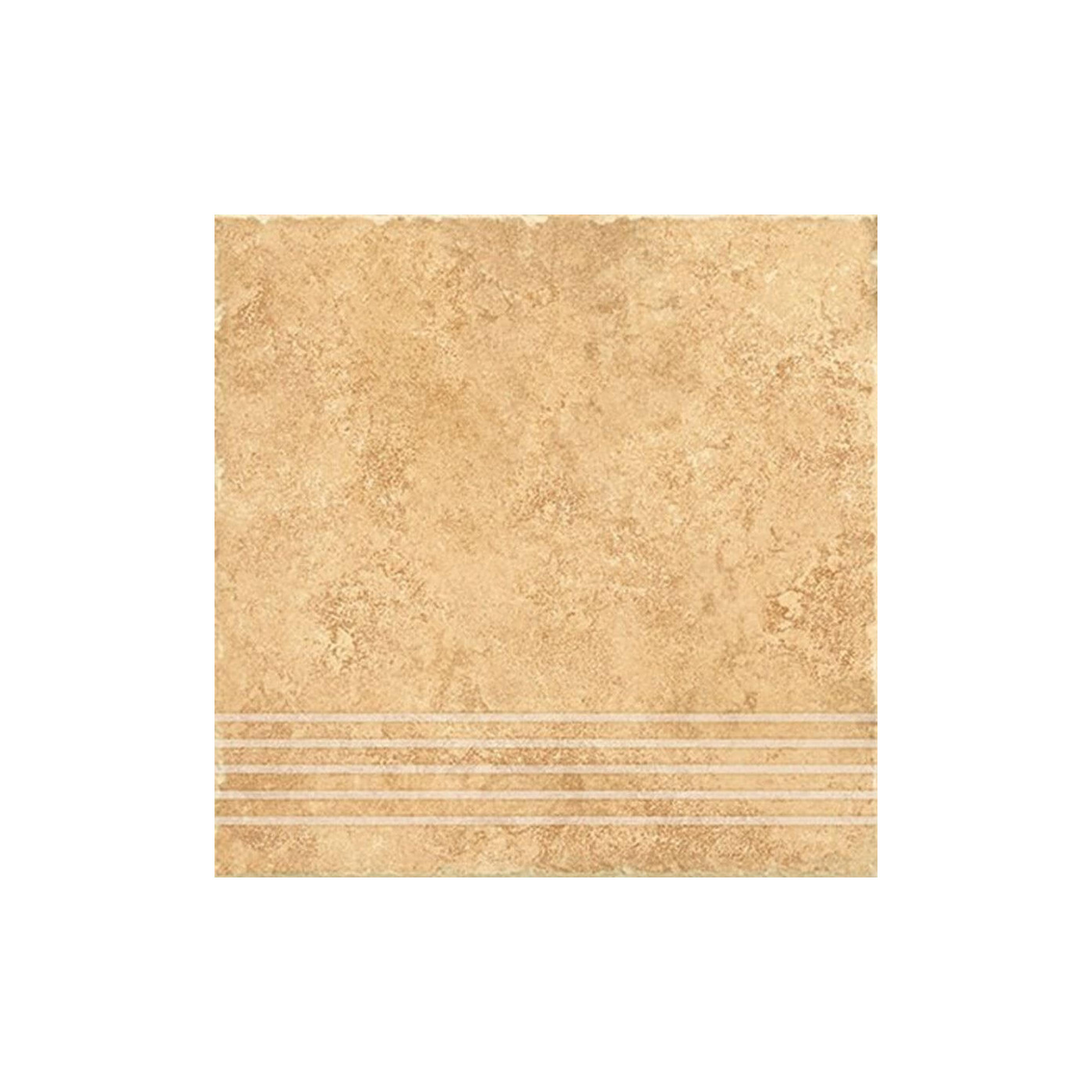 Stopnica Prasowana Naturalna Riva 02 Krem 33x33 Ceramika Gres