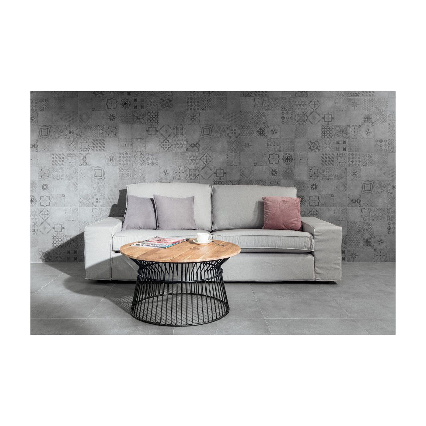 Płytka Betonico Czarna Mat 59,8x119,8 Rako