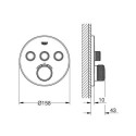 Bateria Termostatyczna Do Obsługi Trzech Wyjść Wody Grohtherm SmartControl 29121000 Grohe