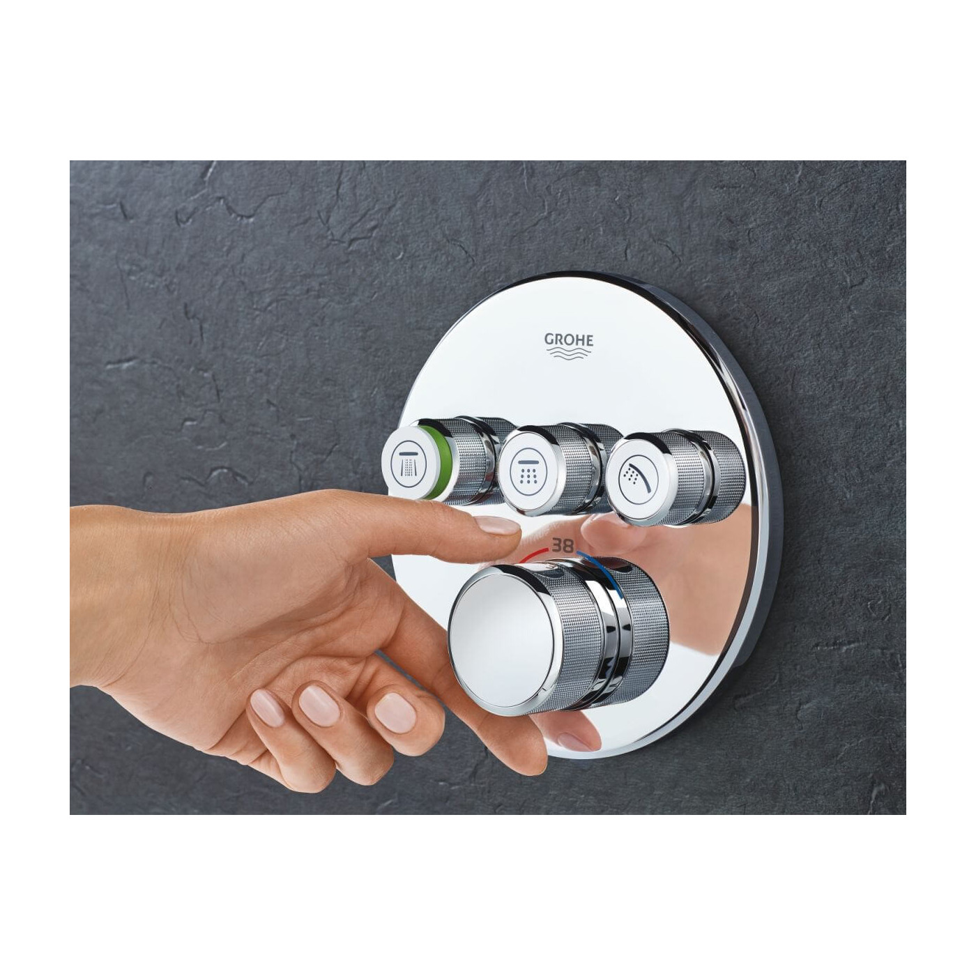 Bateria Termostatyczna Do Obsługi Trzech Wyjść Wody Grohtherm SmartControl 29121000 Grohe