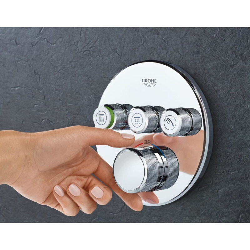 Bateria Termostatyczna Do Obsługi Trzech Wyjść Wody Grohtherm SmartControl 29121000 Grohe
