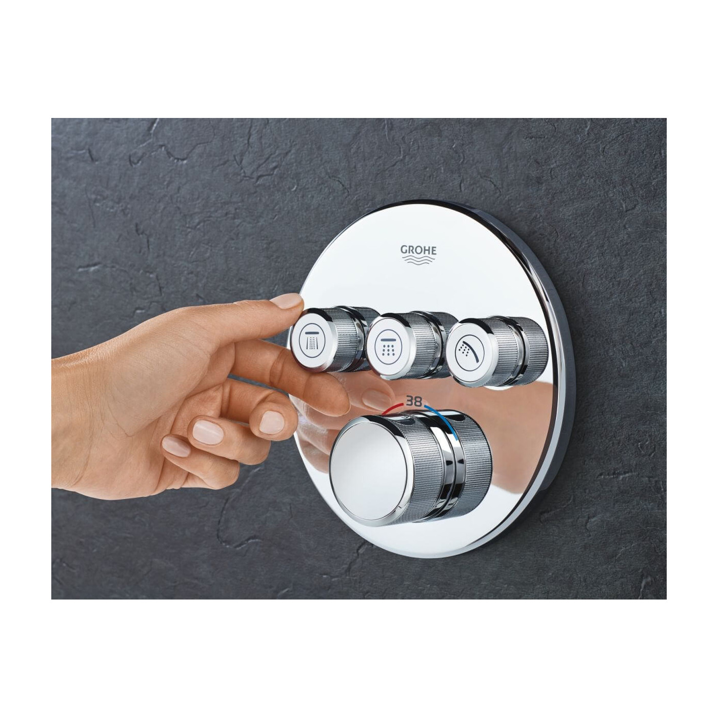 Bateria Termostatyczna Do Obsługi Trzech Wyjść Wody Grohtherm SmartControl 29121000 Grohe