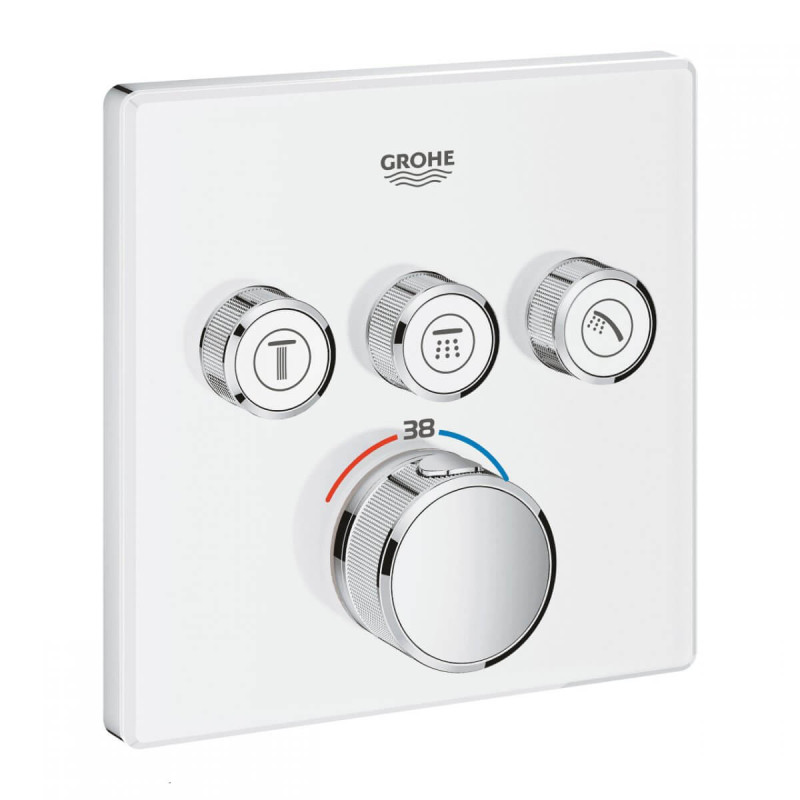 Bateria Termostatyczna Do Obsługi Trzech Wyjść Wody Grohtherm SmartControl Moon White 29157LS0 Grohe