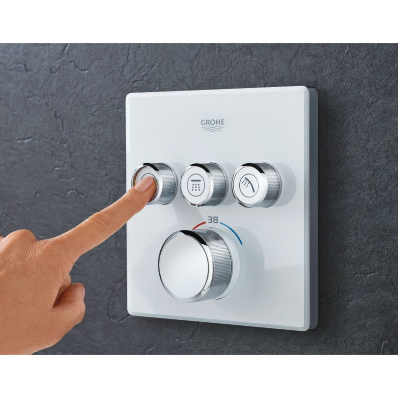 Bateria Termostatyczna Do Obsługi Trzech Wyjść Wody Grohtherm SmartControl Moon White 29157LS0 Grohe