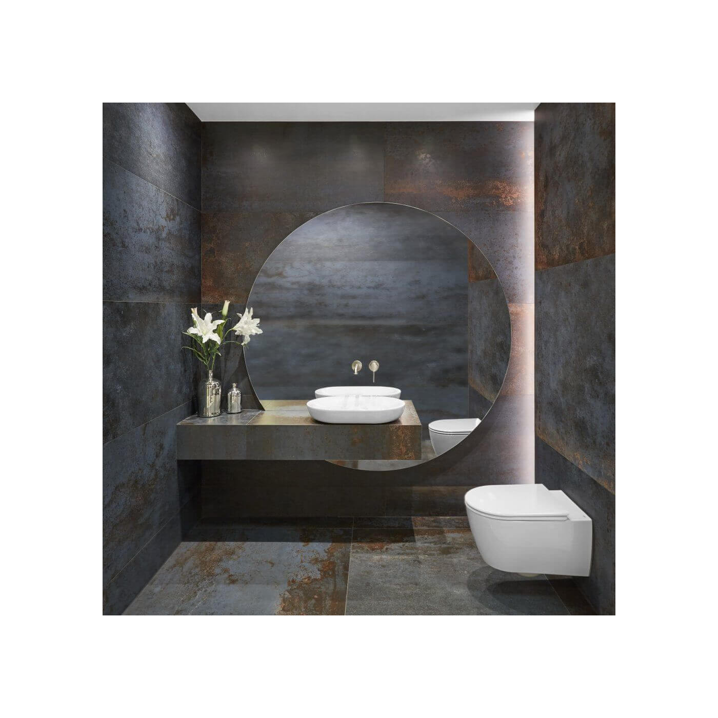 Płytki Costruire Metallo Nero 60x120 Serenissima