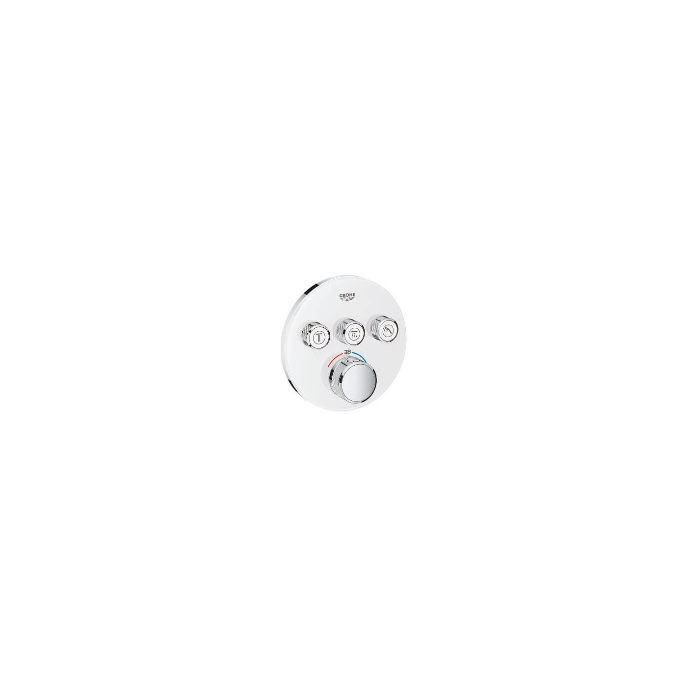 Bateria Termostatyczna Do Obsługi Trzech Wyjść Wody Grohtherm SmartControl Moon White 29904LS0 Grohe