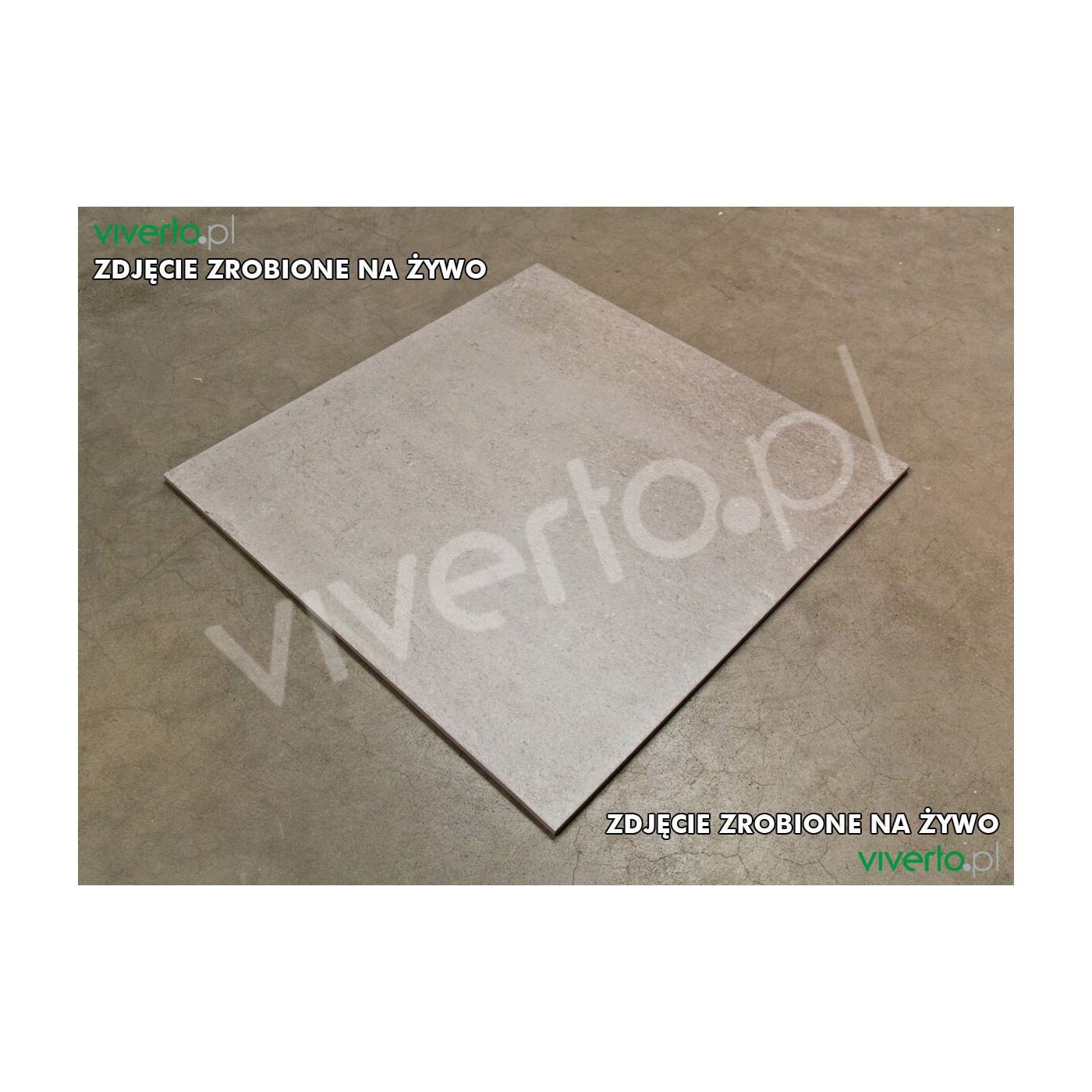 Płytka Ceramiczna Cemento Ciemnoszara 60x60 DAK63661 Rako