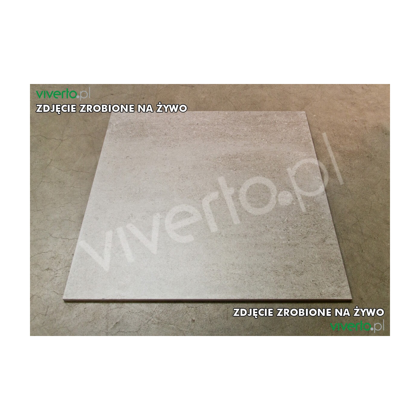 Płytka Ceramiczna Cemento Ciemnoszara 60x60 DAK63661 Rako