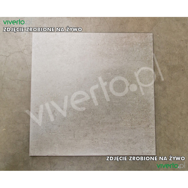 Płytka Ceramiczna Cemento Ciemnoszara 60x60 DAK63661 Rako
