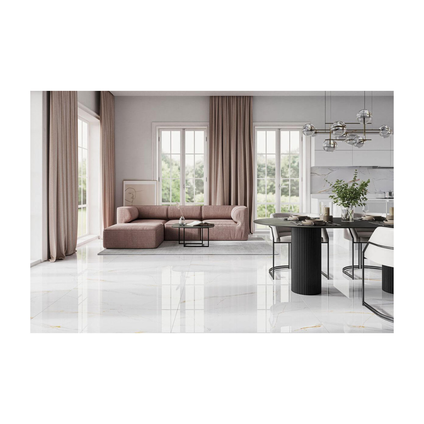 Płytka Ścienno-Podłogowa Coriento Gold Poler 120x60 Ceramstic
