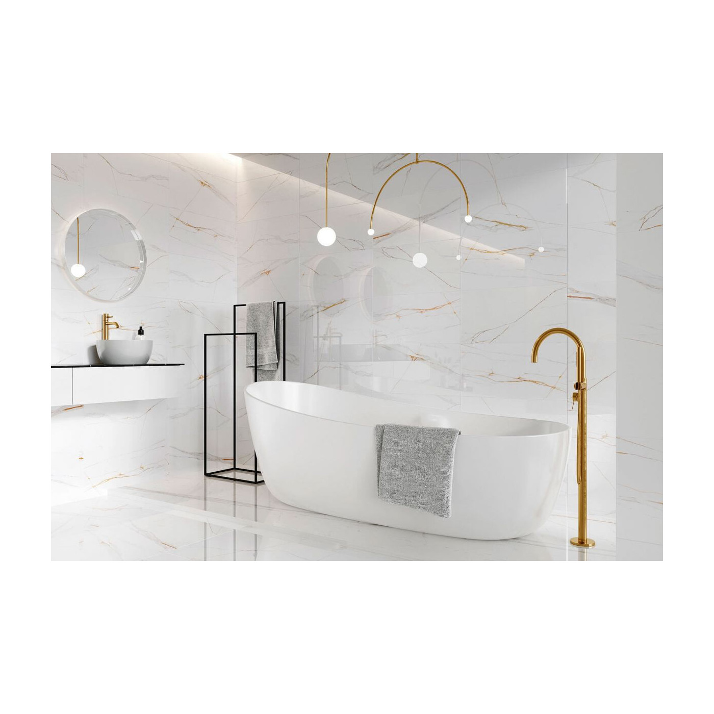 Płytka Ścienno-Podłogowa Coriento Gold Poler 120x60 Ceramstic